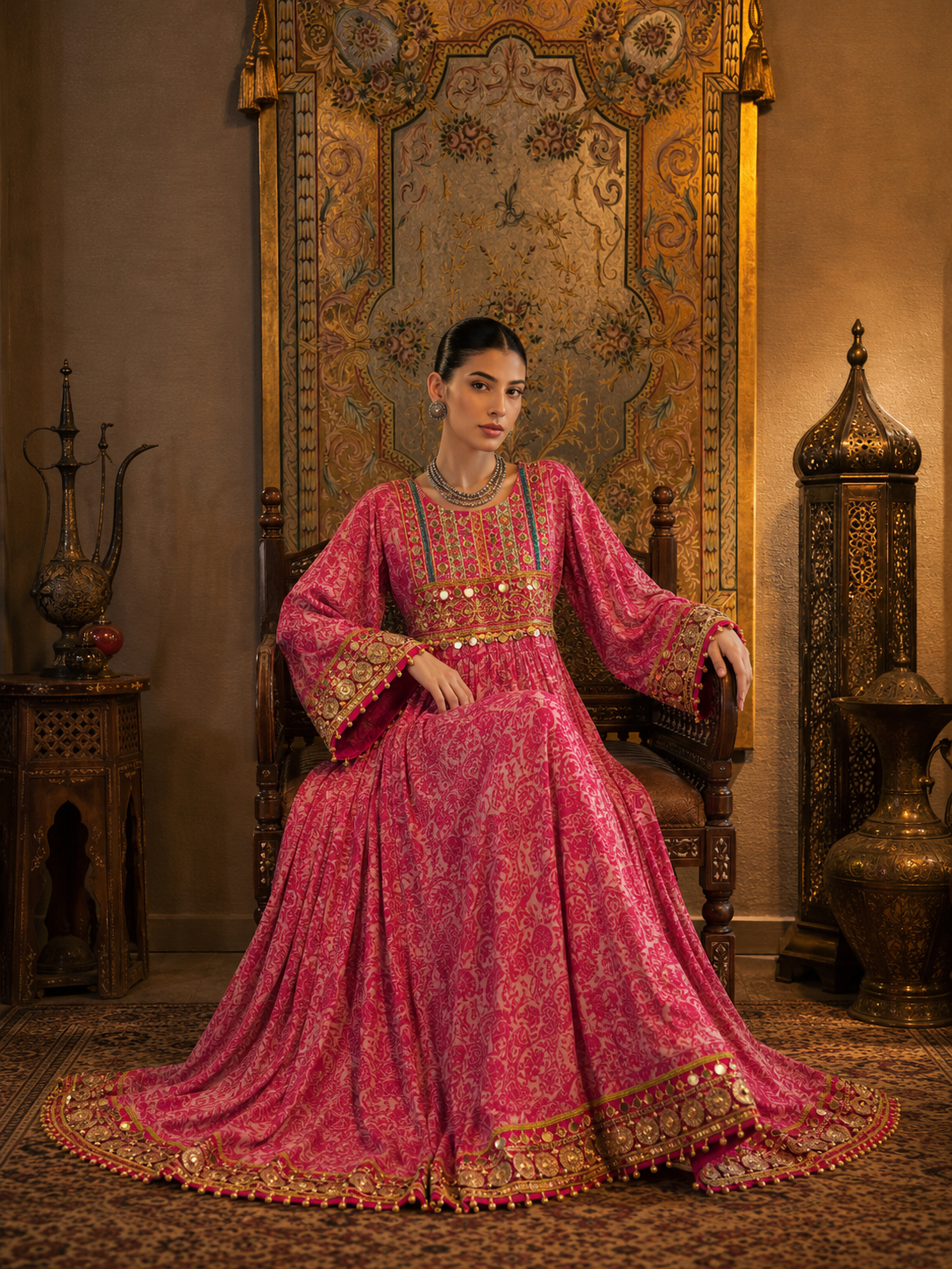 Pink Kuchi Frock
