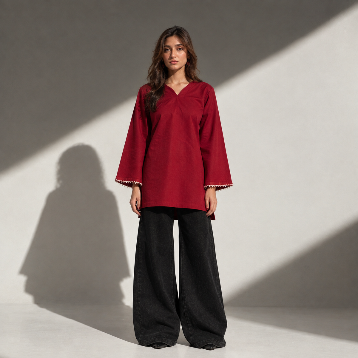 Red kurti
