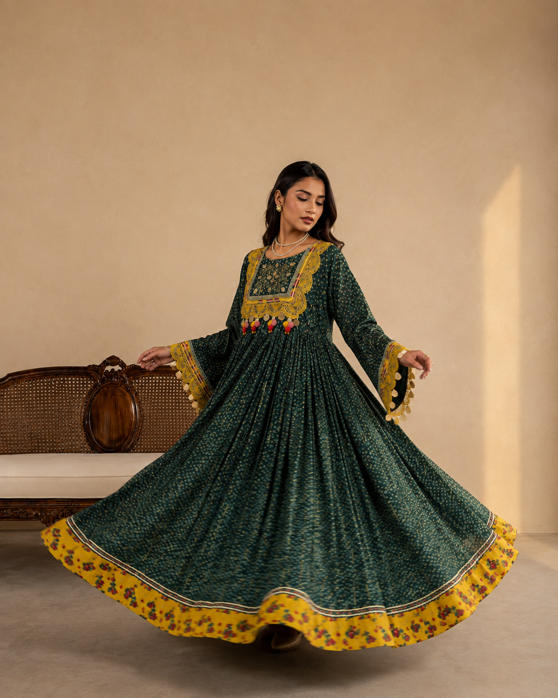 Zamarud Kuchi Frock