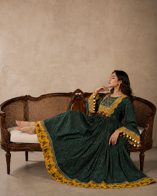 Zamarud Kuchi Frock