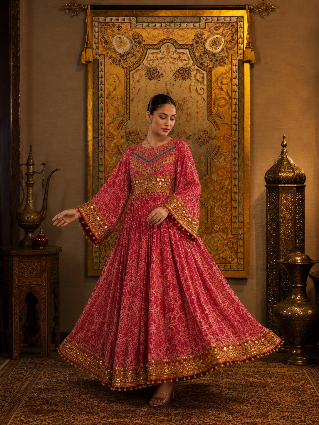 Pink Kuchi Frock
