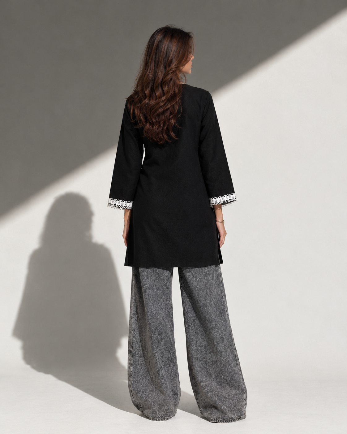 Black Indian kurti