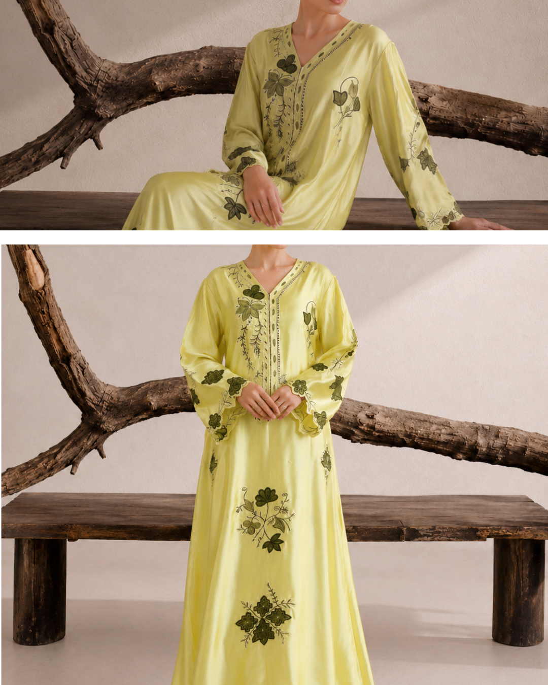 Yellow kaftan