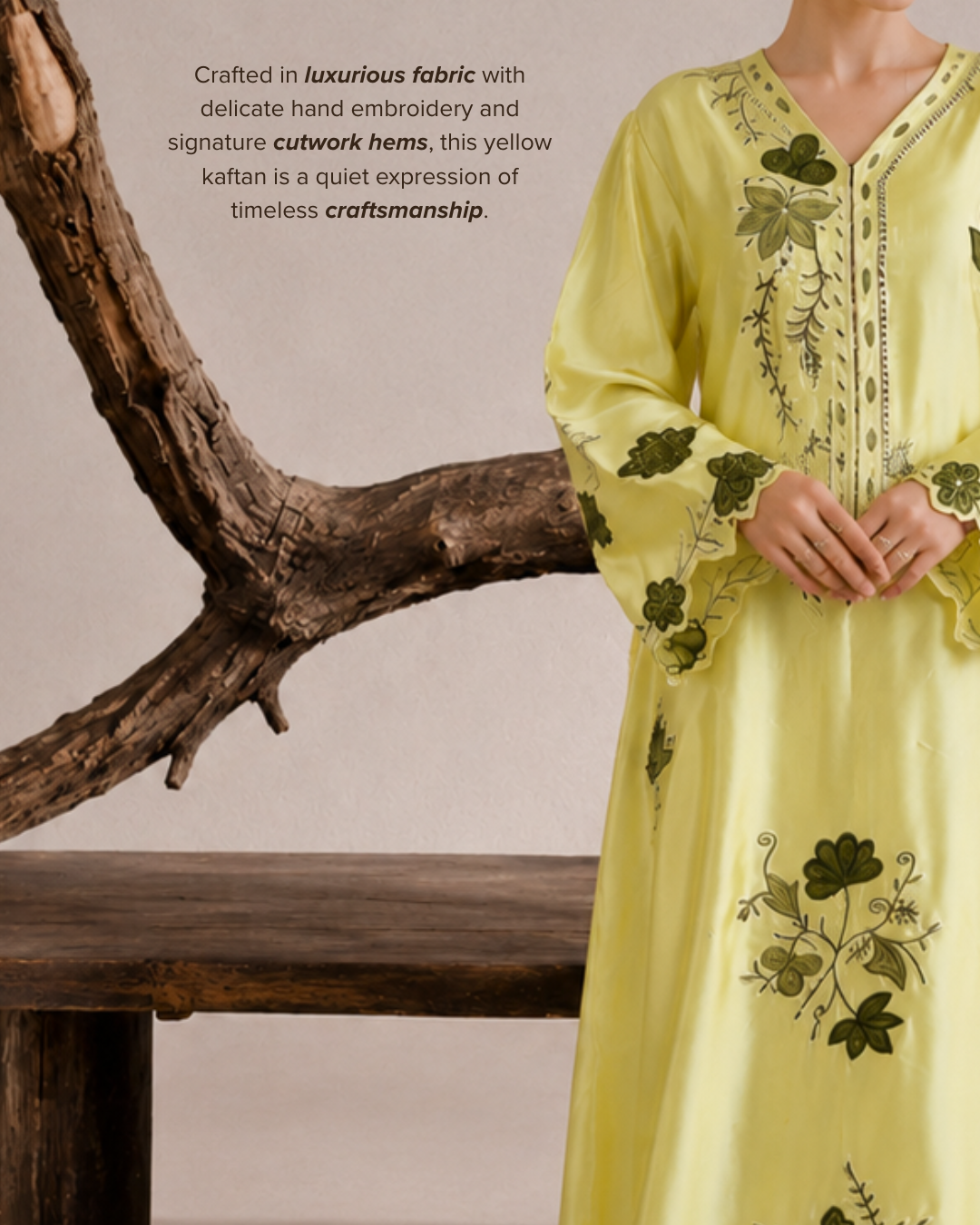 Yellow kaftan