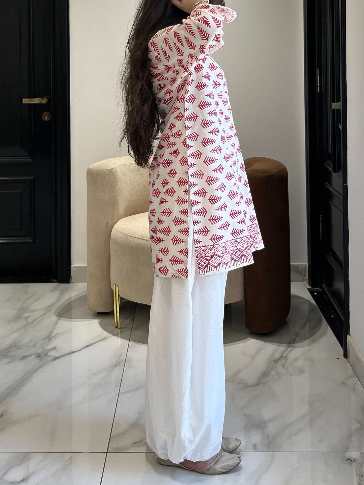 Pink kurti set