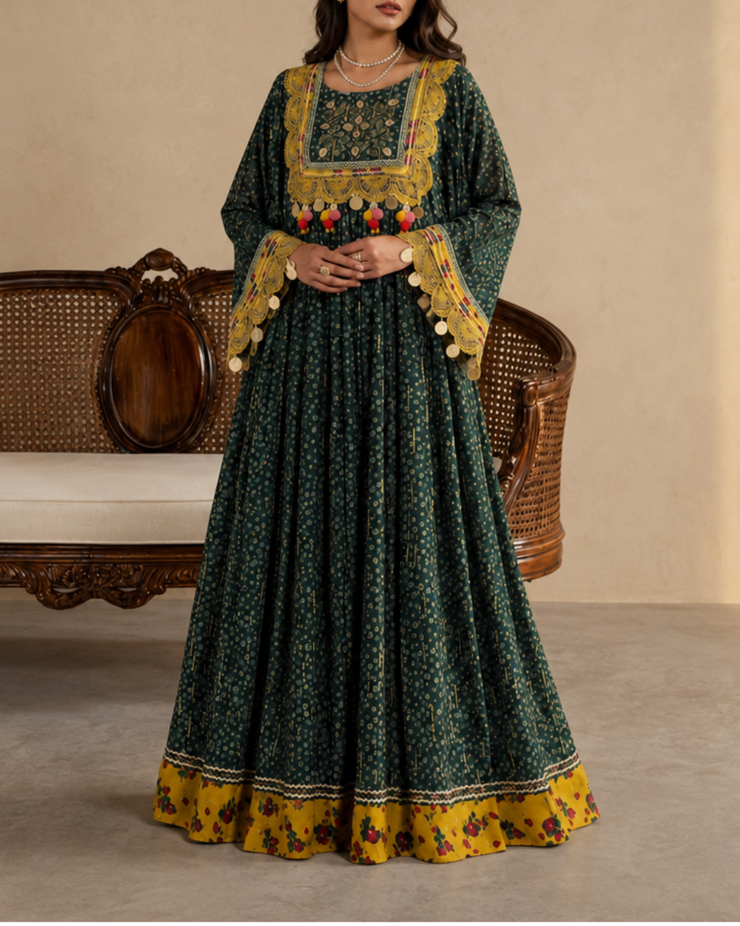 Zamarud Kuchi Frock